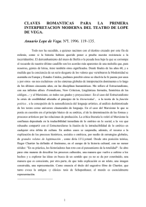 Claves románticas para la primera interpretación moderna del teatro