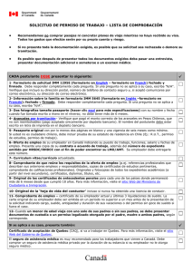 application for a work permit – checklist