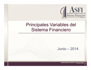 Principales Variables del Sistema Financiero