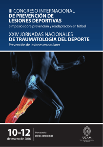 III Congreso internacional de prevención de lesiones deportivas
