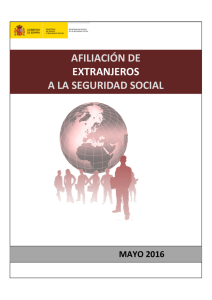 Afiliados extranjeros mayo - Ministerio de Empleo y Seguridad Social
