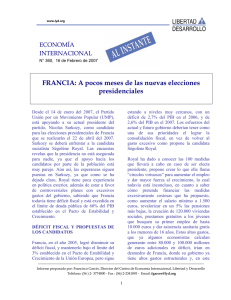 FRANCIA: A pocos meses de las nuevas elecciones presidenciales