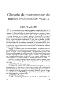 Glosario de instrumentos de musica tradicionales vascos