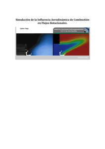 Simulación de la Influencia Aerodinámica de Combustión en Flujos