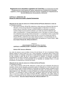 Reglamento de la Asamblea Legislativa de Costa Rica: con
