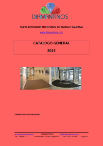 Catalogo General DIAMANTINOS 2015