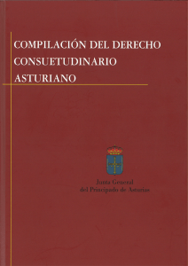 compilación del derecho consuetudinario asturiano