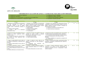 Criterios de evaluación lengua castellana.
