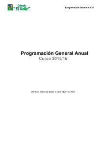 Programación General Anual 2015-16.