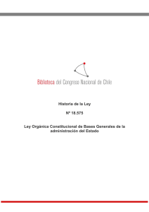 Historia de la Ley Nº 18.575 Ley Orgánica Constitucional de Bases