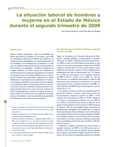 La situación laboral de hombres y mujeres en el Estado de México