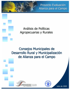 Consejos Municipales de Desarrollo Rural y