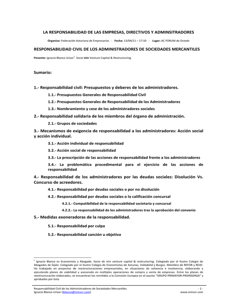 Responsabilidad Civil De Administradores 4379