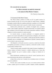 la mano de Don Héctor Cámara - Academia Nacional de Derecho y