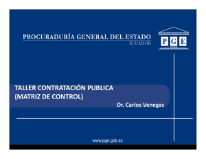TALLER CONTRATACIÓN PUBLICA (MATRIZ DE CONTROL)