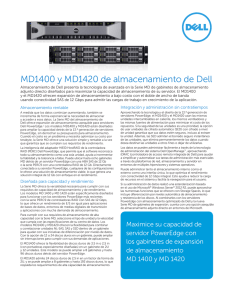 MD1400 y MD1420 de almacenamiento de Dell