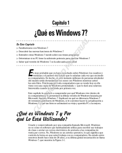 ¿Qué es Windows 7?