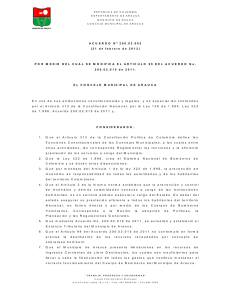 Acuerdo N° 200.02.002 del 2012
