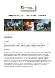 DETALLE HOTEL VILLA CABO DE SAN ANTONIO***