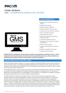 información general del sistema gms