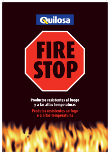 Productos resistentes al fuego y a las altas temperaturas Produtos
