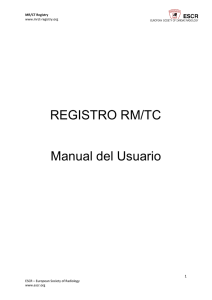 MR/CT Registry – user Manual
