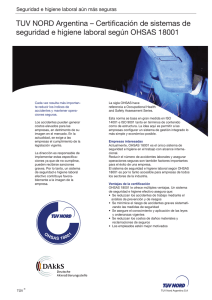 Certificación de sistemas de seguridad e higiene laboral