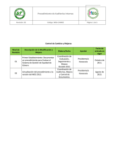 Procedimiento de Auditorías Internas