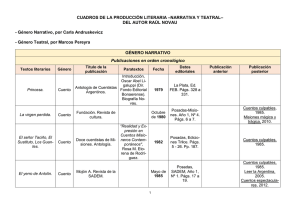CUADROS DE LA PRODUCCIÓN LITERARIA
