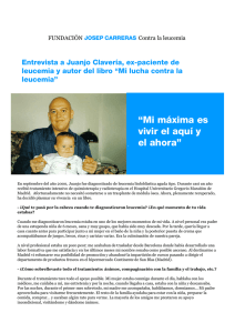 Entrevista a Juanjo, ex-paciente de leucemia