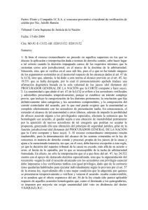 CSJN Florio extension acuerdo privilegio especial