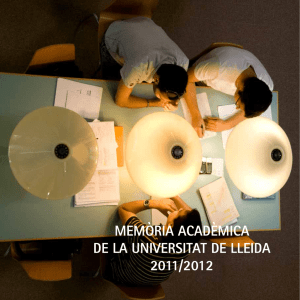 Memòria Acadèmica del curs 2011/2012