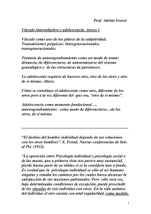V&iacute;nculo intersubjetivo y adolescencia. Anexo 1