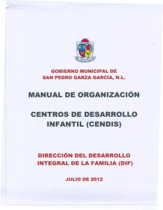 MANUAL DE ORGANIZACICN CENTROS DE DESARROLLO
