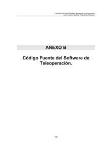 ANEXO B Código Fuente del Software de Teleoperación.