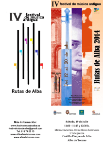 Más información - Ayuntamiento de Alba de Tormes