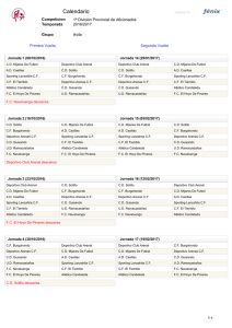 Calendario - CD Sotillo