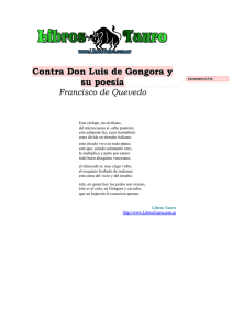 Contra Don Luis de Gongora y su poesía