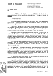 Informe 1/2013, de 12 de julio, sobre posibilidad de devolución de