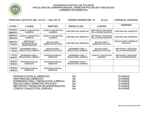 Universidad Central del Ecuador FACULTAD DE