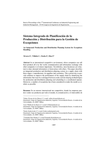 Sistema Integrado de Planificación de la Producción y