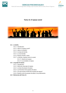 Tema 13. El apoyo social - OCW Universidad de Cantabria