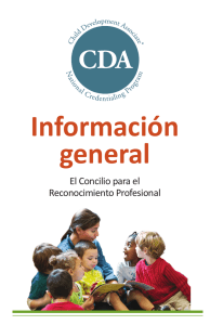 Información general - Council for Professional Recognition