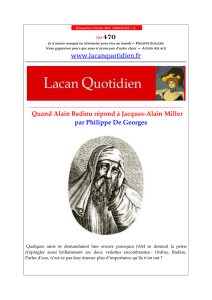 LQ 470 - Lacan Quotidien