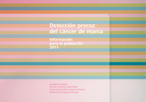 Detección precoz del cáncer de mama