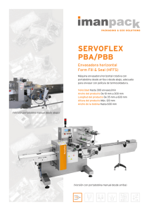 Máquina envasadora horizontal Servoflex PBA/PBB