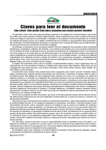 Claves para leer el documento Cuba soñada