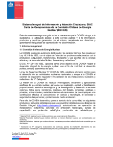 Carta de Compromisos - Comisión Chilena de Energía Nuclear