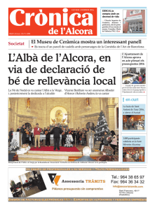 Enero y Febrero - Ayuntamiento de l`Alcora