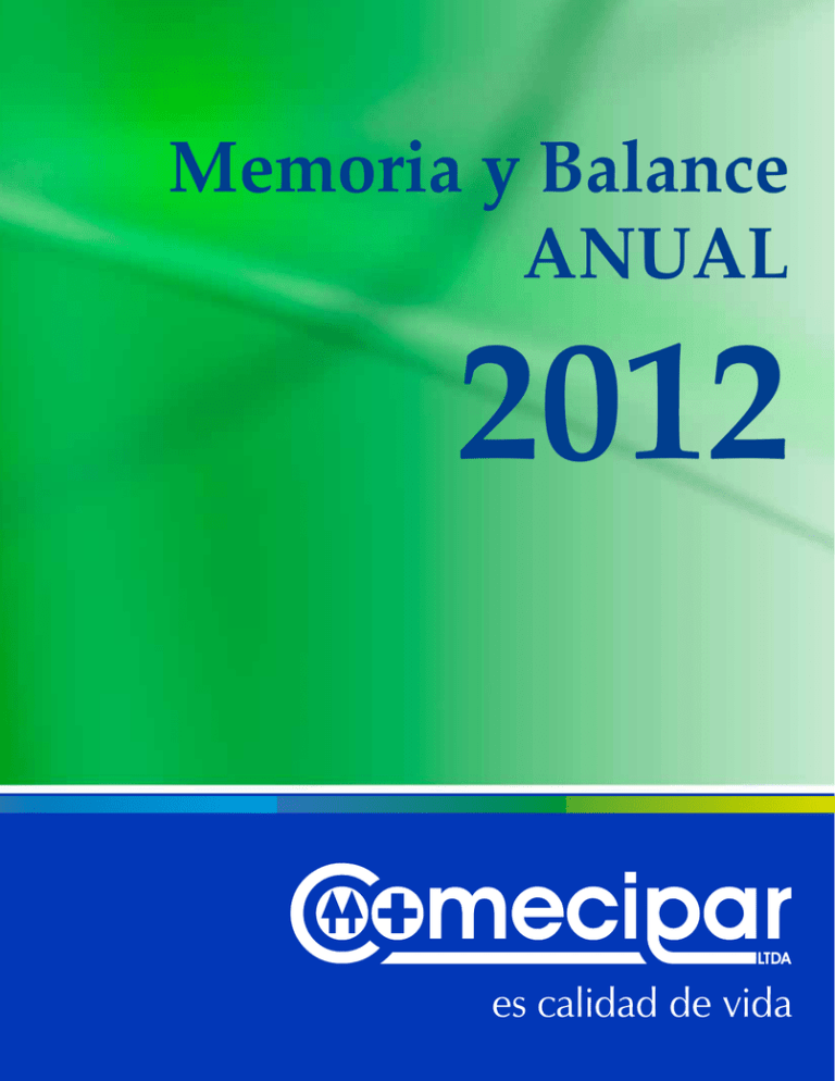 Memoria y Balance ANUAL